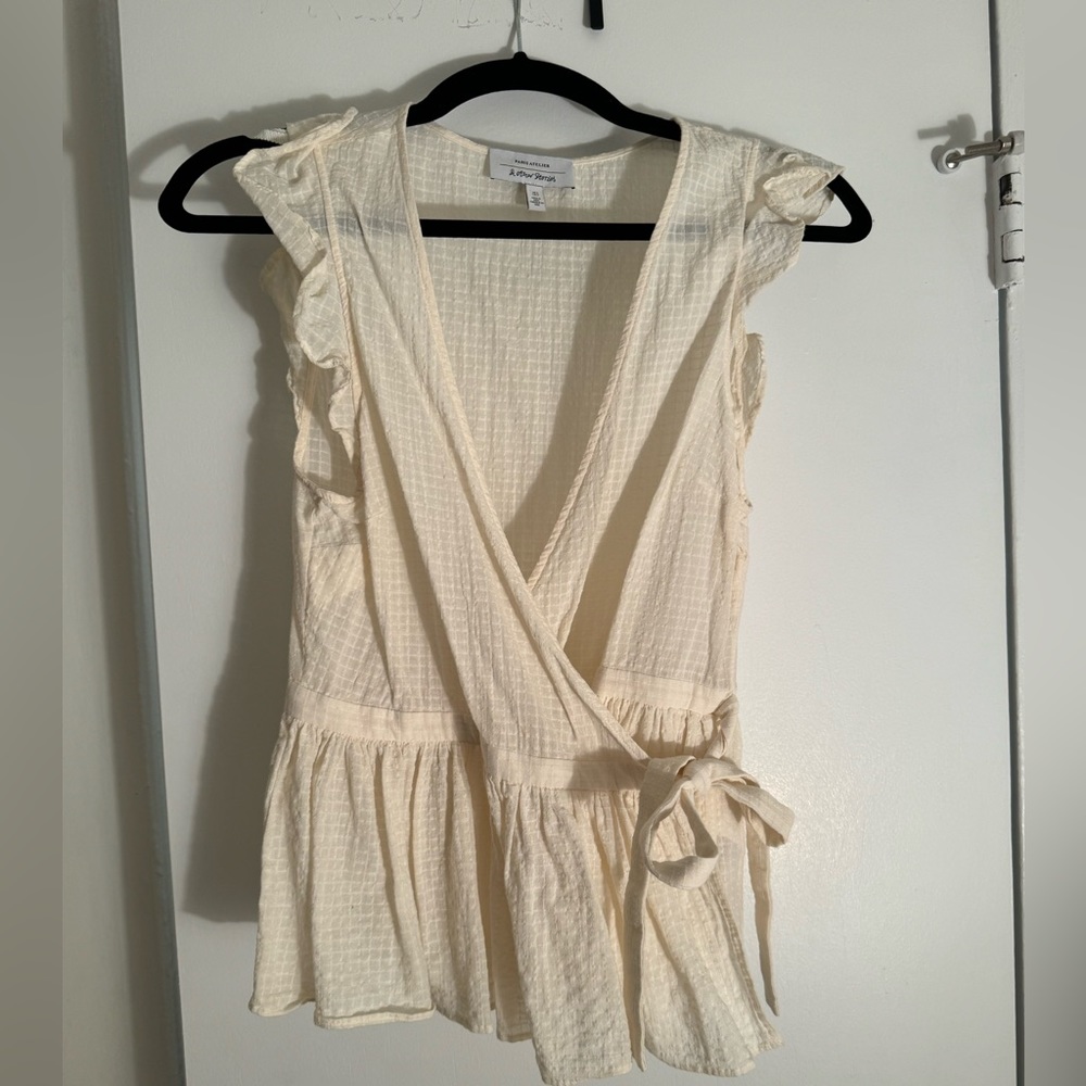 & Other Stories beige blouse